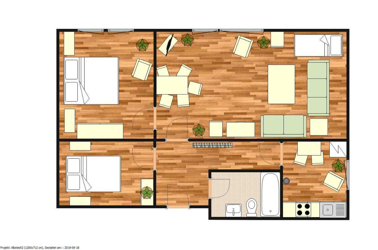 Künstler Ferienwohnung 3 Zimmer Küche Bad zentrale Lage Wulsbuttel Exterior foto